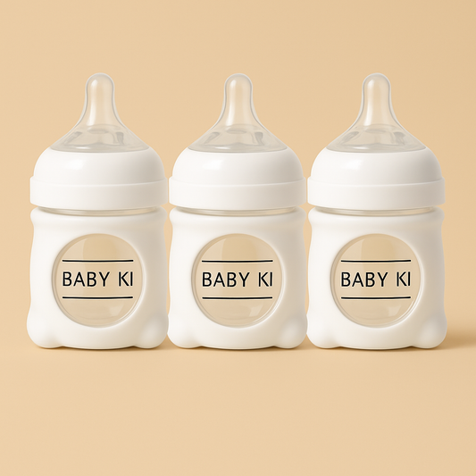 Baby Ki 3-Pack 4oz Glass Bottle
