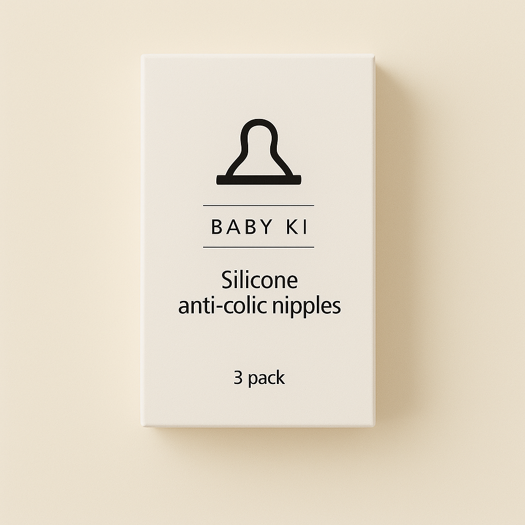 Baby Ki Anti-Colic Slow Nipples 3-pack